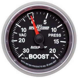 AUTOMETER 3607 2-1/16in S/C II Boost Gauge 30inhg/20psi