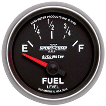 Load image into Gallery viewer, AUTOMETER 3616 2-1/16in S/C II Fuel Level Gauge 240-33ohms