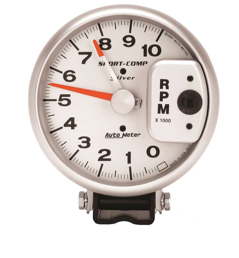 AUTOMETER 3910 5in 10000 Rpm Silver Tac