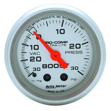 Load image into Gallery viewer, AUTOMETER 4303 2-1/16in Vacuum/Boost Gauge