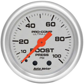 AUTOMETER 4306 2-1/16in U/L Boost Gauge 0-100psi