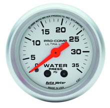 Load image into Gallery viewer, AUTOMETER 4307 2-1/16in U/L Water Pressure Gauge 0-35psi