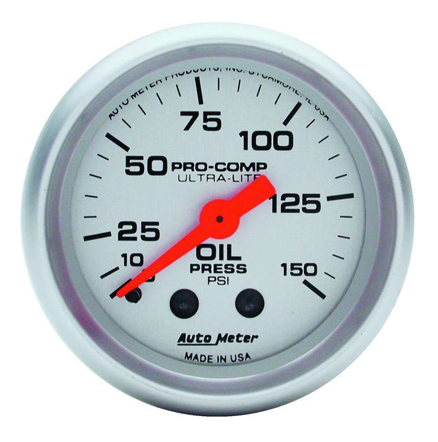 AUTOMETER 4323 Ultra Lite 2 1/16in Oil 0-150 PSI Mech.