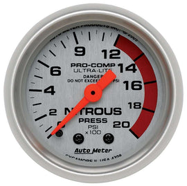 AUTOMETER 4328 2-1/16in U/L NOS Pressure Gauge 0-2000psi