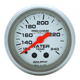 AUTOMETER 4333 2-1/16in U/L Water Temp Gauge 120-240