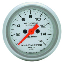 Load image into Gallery viewer, AUTOMETER 4344 2-1/16in U/L EGT Pyrometer Kit 0-1600