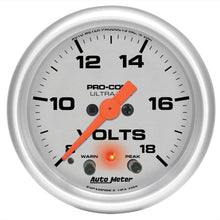 Load image into Gallery viewer, AUTOMETER 4383 2-1/16in U/L Volt Gauge w/Peak &amp; Warning
