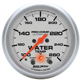 AUTOMETER 4454 2-5/8in U/L Water Temp Gauge w/Peak & Warning