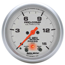 Load image into Gallery viewer, AUTOMETER 4470 2-5/8in U/L Fuel Press. Gauge w/Peak &amp; Warning