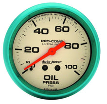Load image into Gallery viewer, AUTOMETER 4521 2-5/8 Ultra-Nite Oil Press. Gauge 0-100psi
