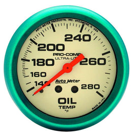 AUTOMETER 4541 2-5/8 Ultra-Nite Oil Temp Gauge 140-280