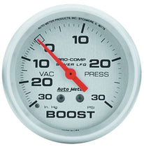 Load image into Gallery viewer, AUTOMETER 4603 U/L 2-5/8in Silver Liq-Fill Boost 30/30