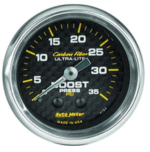 Load image into Gallery viewer, AUTOMETER 4704 2-1/16in C/F Boost Gauge 35psi