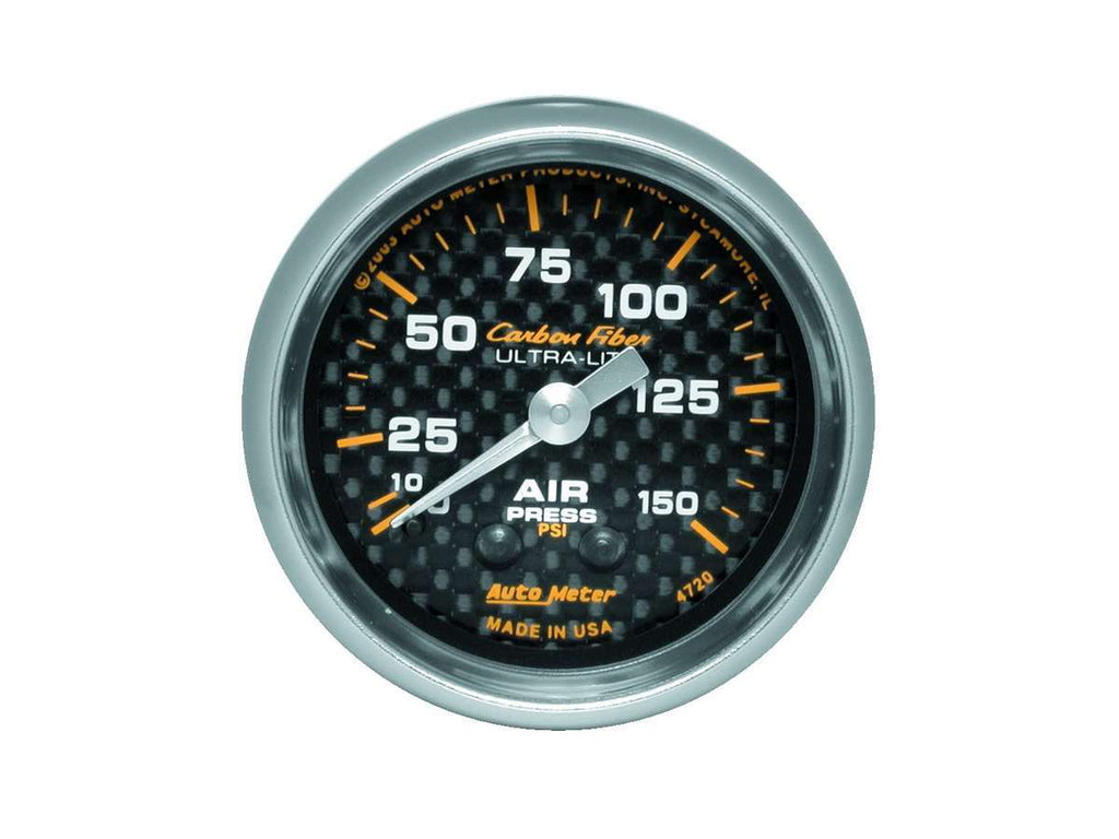 AUTOMETER 4720 2-1/16in C/F Air Press. Gauge 0-150psi