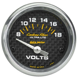 AUTOMETER 4791 C/F 2-1/16in Voltmeter 8-18 Volts