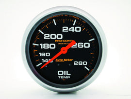 AUTOMETER 5443 140-280 Oil Temp Gauge with 12ft Capillary Tube