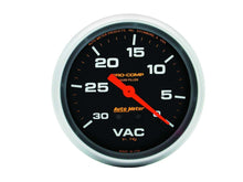 Load image into Gallery viewer, AUTOMETER 5484 Vacuum  30 IN.Hg. LFG