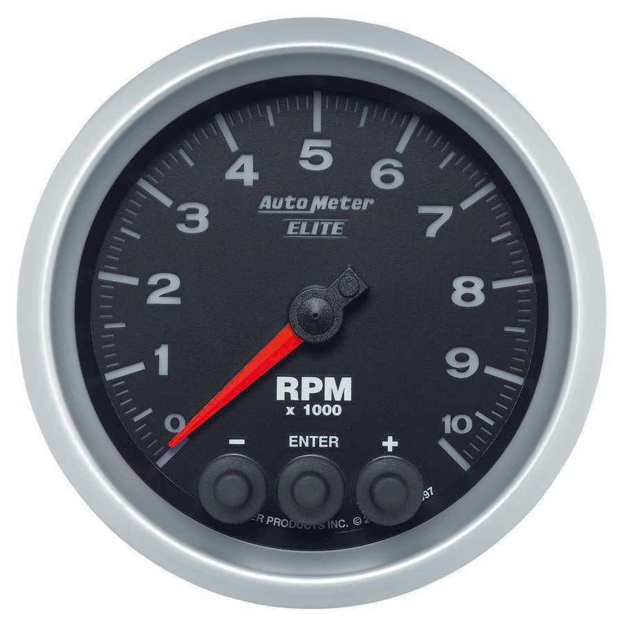 AUTOMETER 5697 3-3/8 E/S In-Dash Tach - 10K RPM
