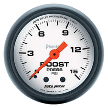 Load image into Gallery viewer, AUTOMETER 5702 2-1/16 Phantom Boost Gauge 0-15psi