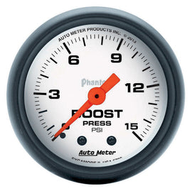 AUTOMETER 5702 2-1/16 Phantom Boost Gauge 0-15psi
