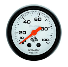 Load image into Gallery viewer, AUTOMETER 5721 Phantom 2 1/16in Oil Pressure 0-100 PSI Mech.