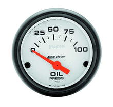Load image into Gallery viewer, AUTOMETER 5727 Phantom 2 1/16in Oil Pressure 0-100 PSI Elec.
