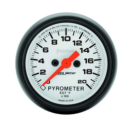 AUTOMETER 5745 2-1/16in Phantom 2000 Degree Pyrometer