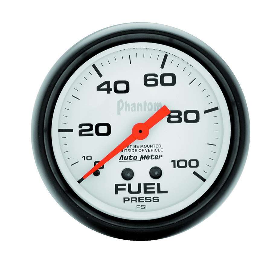 AUTOMETER 5812 2-5/8in Phantom Fuel Press. Gauge 0-100psi