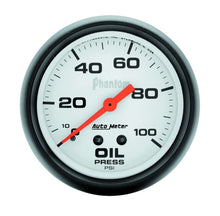 Load image into Gallery viewer, AUTOMETER 5821 2-5/8in Phantom Oil Pressure Gauge 0-100psi