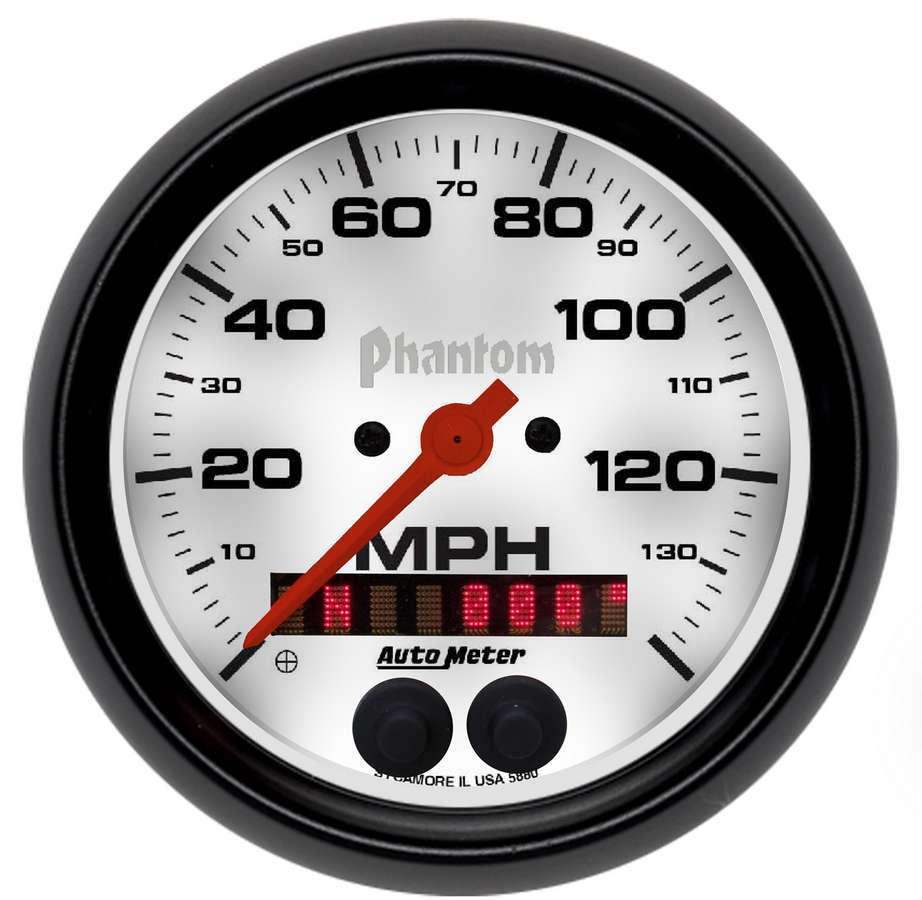 AUTOMETER 5880 3-3/8 Phantom GPS Speedo w/Rally-Nav Display