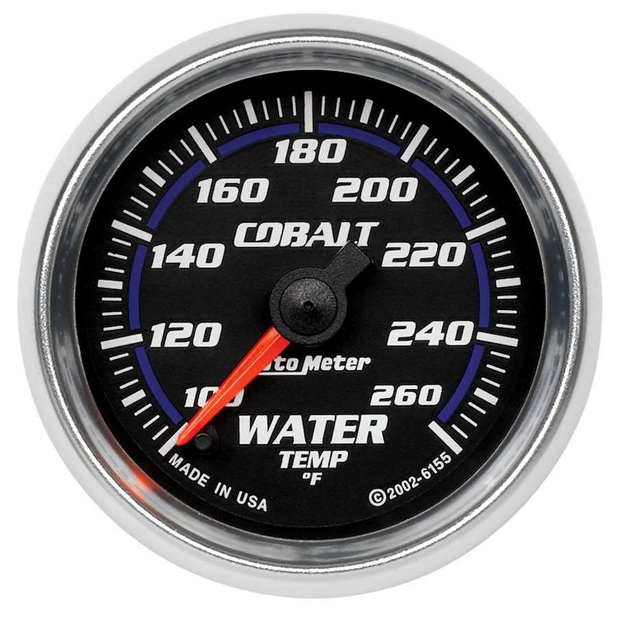 AUTOMETER 6155 2-1/16in C/S Water Temp. Gauge 120-260 Deg.