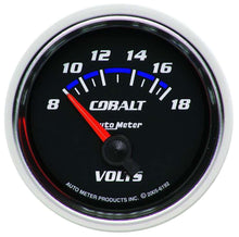 Load image into Gallery viewer, AUTOMETER 6192 2-1/16in C/S Voltmeter Gauge 8-18 Volts