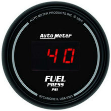 Load image into Gallery viewer, AUTOMETER 6363 2-1/16in DG/B Fuel Pressure Gauge