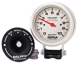 AUTOMETER 6604 Ultra Lite 3 3/4in Silver Tach 10000 RPM