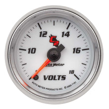 Load image into Gallery viewer, AUTOMETER 7191 2-1/16in C2/S Voltmeter Gauge 8-18 Volts