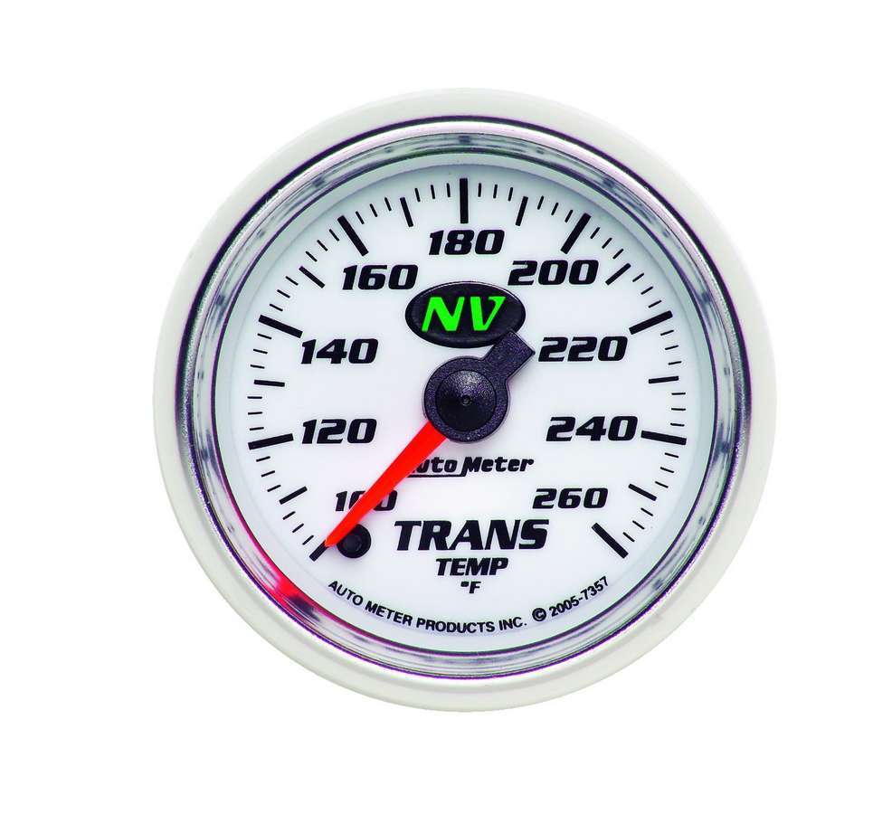 AUTOMETER 7357 2-1/16in NV/S Trans. Tem Gauge 100-260