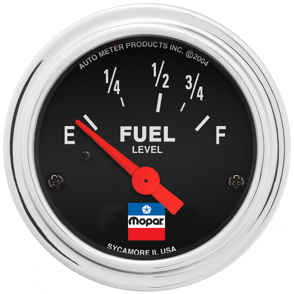 AUTOMETER 880785 2-1/16 Fuel Level Gauge Mopar Logo Series