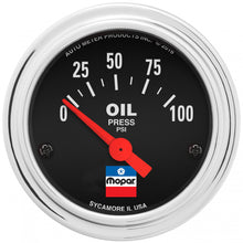 Load image into Gallery viewer, AUTOMETER 880786 2-1/16 Oil Press Gauge Mopar Logo Series