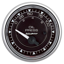 AUTOMETER 9727 2/16 Chrono Chrome Gaug Pressure 0-100PSI