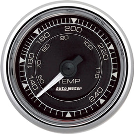 AUTOMETER 9732 2/16 Chrono Chrome Gauge Temp  120-240 Degree