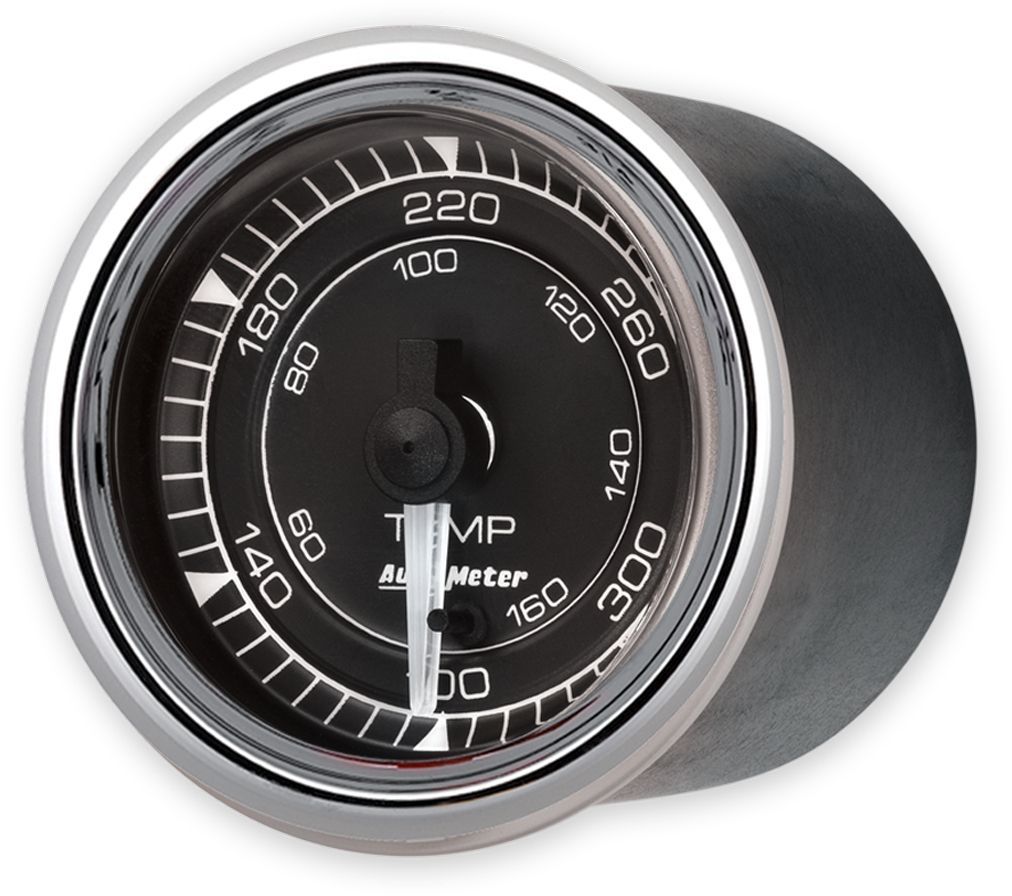 AUTOMETER 9748 2/16 Chrono Chrome Gauge Temp 300 Degree