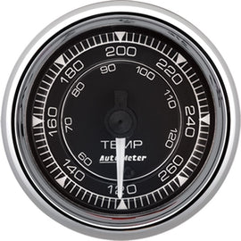 AUTOMETER 9754 2/16 Chrono Chrome Gauge Temp - 120-280 Degree