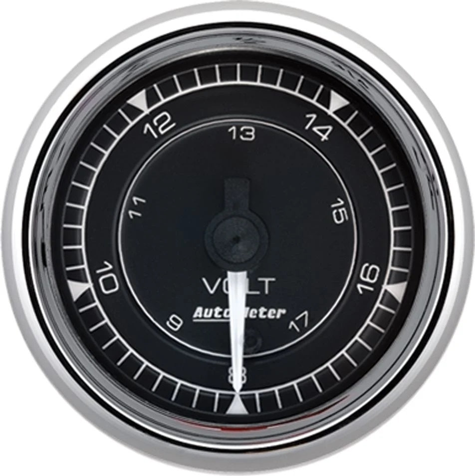 AUTOMETER 9791 2/16 Chrono Chrome Gauge Voltmeter 18-Volt
