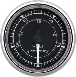 AUTOMETER 9791 2/16 Chrono Chrome Gauge Voltmeter 18-Volt