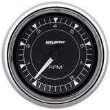AUTOMETER 9797 3-3/8 Tach Chrono Chrome 8K RPM In-Dash