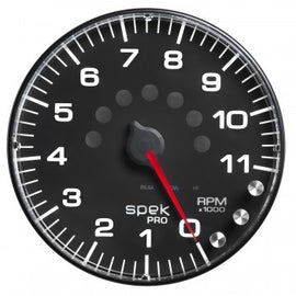 AUTOMETER P239328 Spek-Pro 5in Tach w/ Shift Light & Peak Mem.