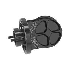 BARNES 9003 BARNES Oil Filter Adapter SBC 90 Degree with 5/16 Inch Bolts, Aluminum Black Anodized