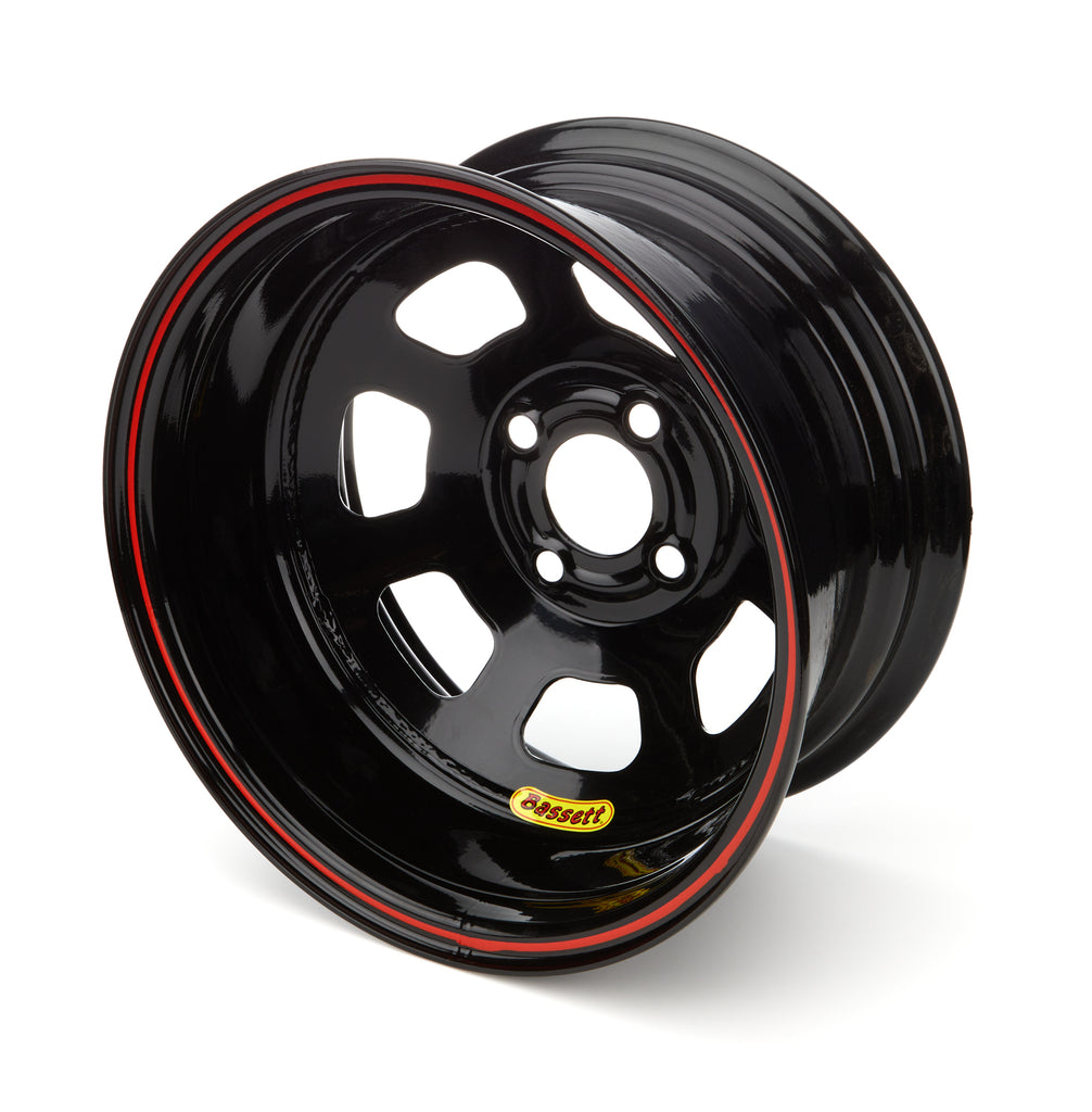 BASSETT 47SP1 Wheel 14x7 D-Hole 4x 4.25in 1in BS Black