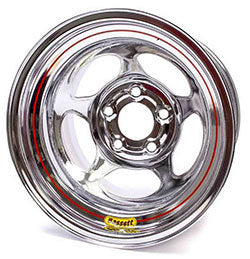 BASSETT 50L545C Wheel 5x 5in 15 x 10 Chrome 4.5in BS.