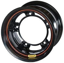 Load image into Gallery viewer, BASSETT 55SR4 BASSETT 15x15 Inch Black Aluminum Wheel with 5x4 Inch Bolt Pattern - Model 55SR4
